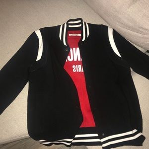 Givenchy Wool Varsity Jacket, Size Large